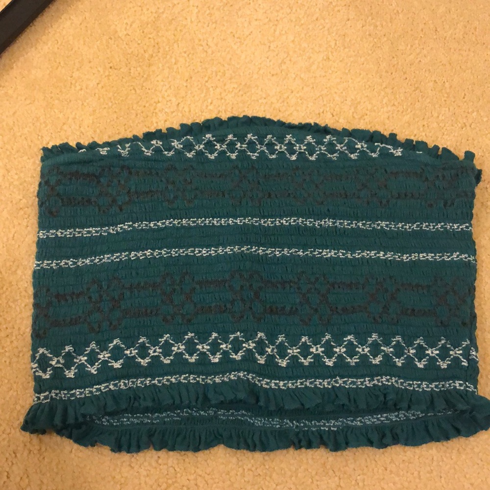 Teal tube top